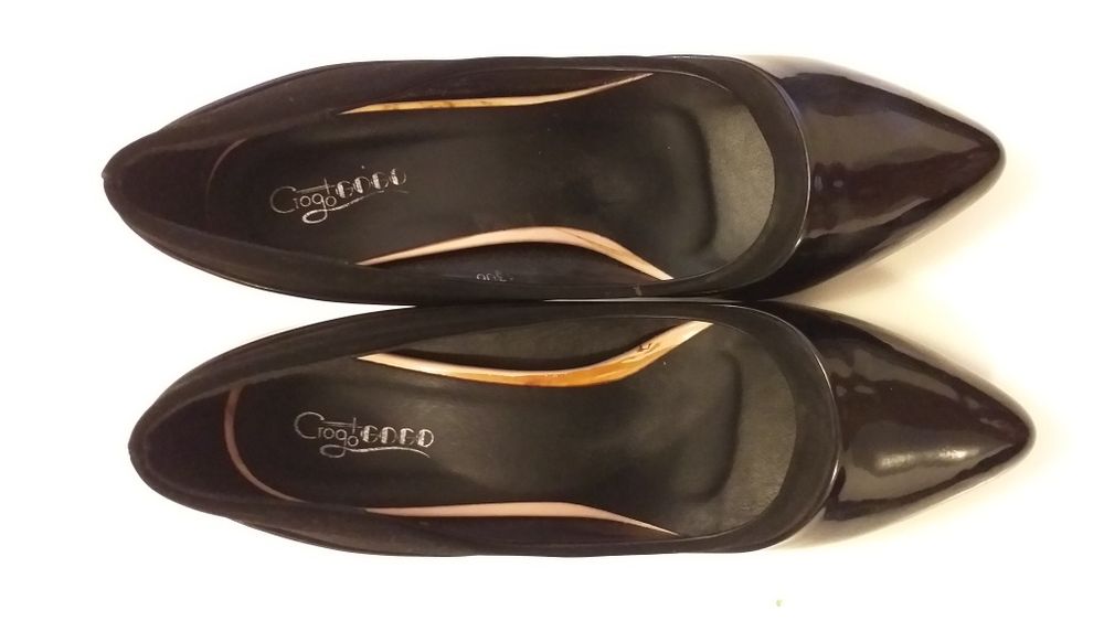 Szpilki buty czarne lakierki 40
