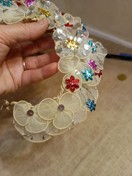 Віночок весільний, свадебный винтажный венок, веночек, старовинний