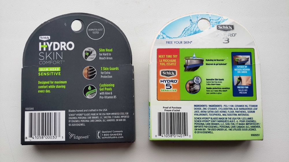 Schick Hydro 3 Кассеты для бритья 5шт.