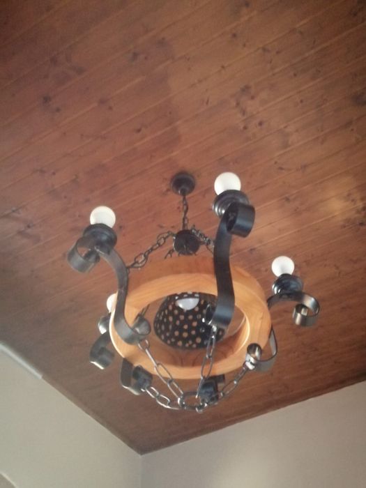 2 candeeiros rústicos