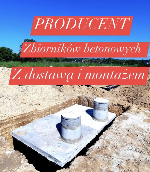 Szambo betonowe 7m3 zbiornik PPOŻ kanał samochodowy Piwnica Duża