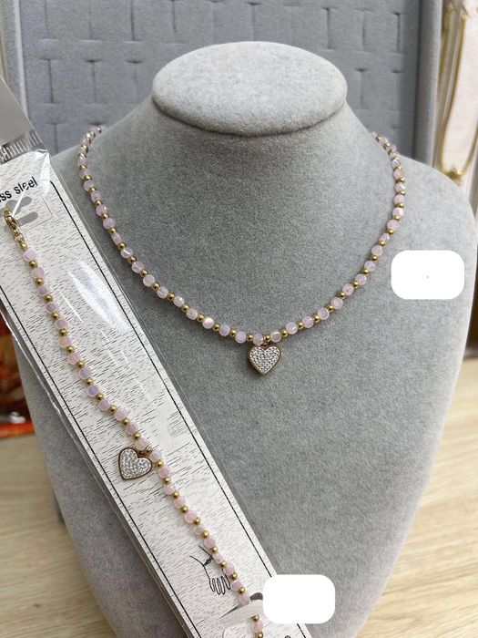 Zestaw biżuterii  damskiej stal chirurgiczna