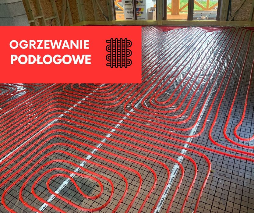 instalacja ogrzewanie podłogowe, płaszczyznowe cała POLSKA