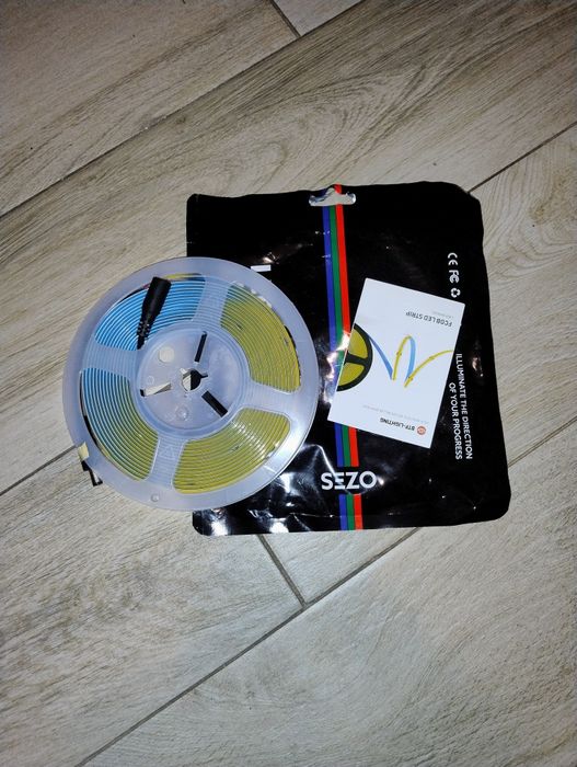 Taśma LED FCOB 5M zimny biały 6000K.