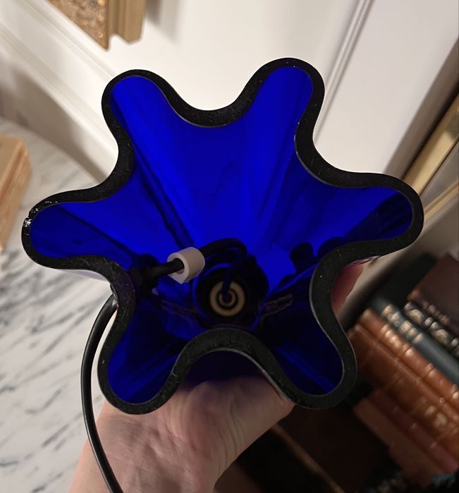 Lampa LeKlint Le Klint duńska Dania szkło gięte vintage 1970 ikona designu klasyk duńskiego danish lampka stołowa unikat kolekcjonerska