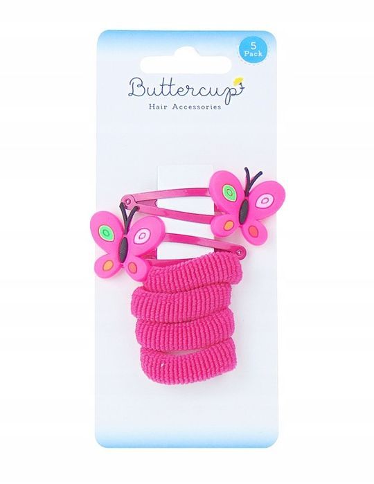 Spinki Gumki do Włosów Akcesoria na Włosy 5 szt - fioletowy
