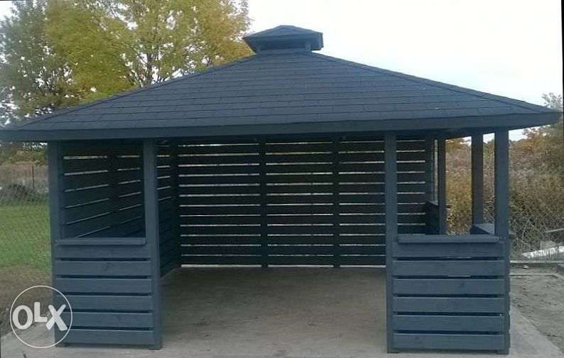 Nowoczesna altana ogrodowa