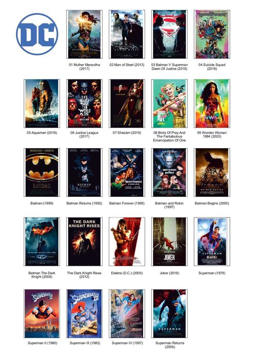 DVDs com filmes e conteúdos diversos – coleção organizada