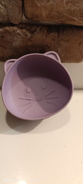 Silikonowa miseczka kot na przekąski