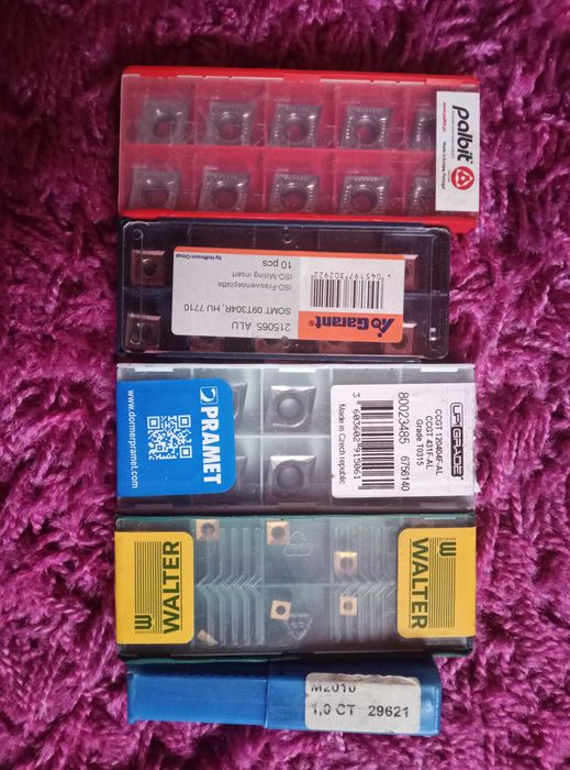 Zestaw Płytek Wieloostrzowych Tokarskich i Frezarskich – Palbit, Garant, Pramet, Walter