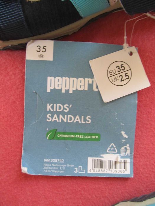 NOWE Sandałki Pepperts LIDL rozmiar 35