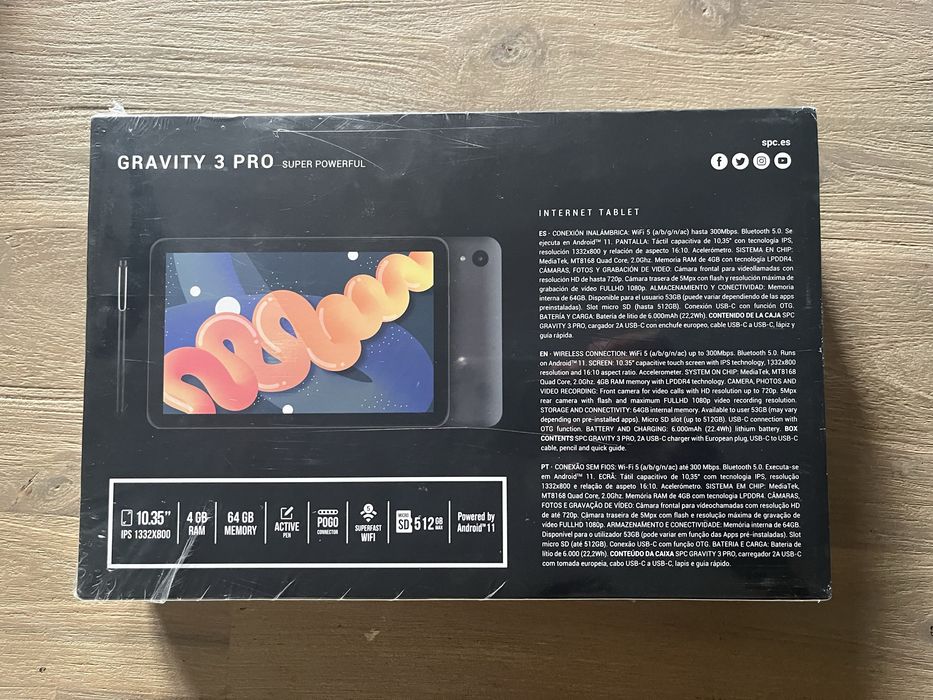 Tablet SPC Gravity 3 Pro NOVO