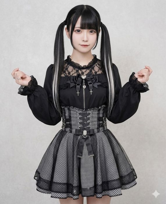 Комплект сет блуза+спідниця Jirai kei dark Lolita