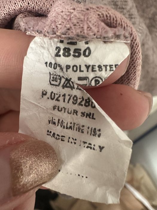 Elegancki sweter sukienka tunika z cyrkoniami MILADY – stan idealny, Made in Italy