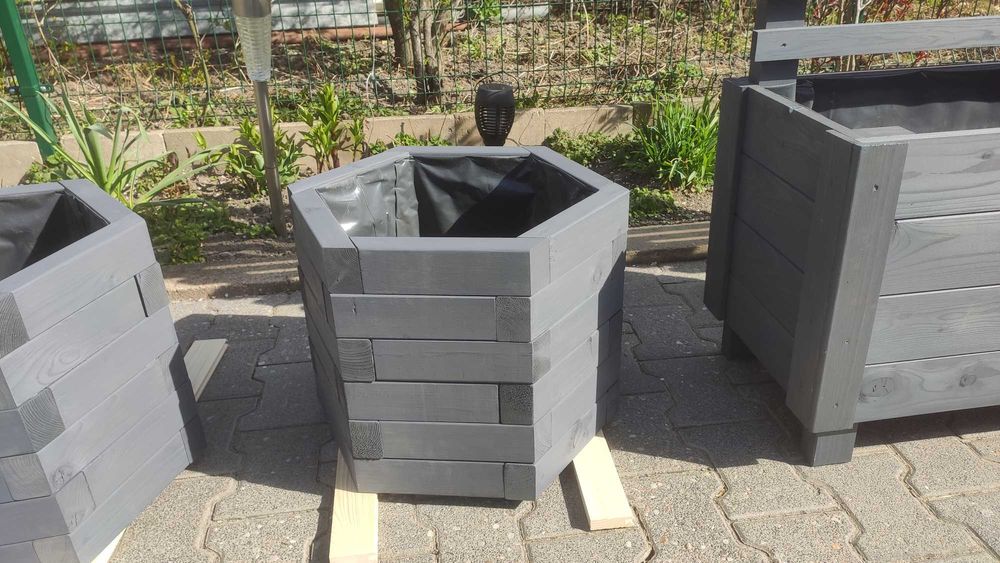 Donice ogrodowe drewniane - Solidne