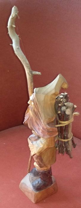 Rzeźba drewniana drewno rękodzieło Karkonosz