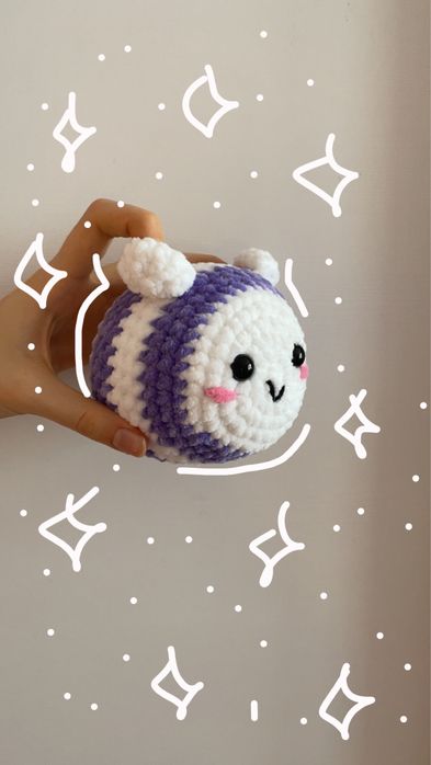 pszczoła na szydełku