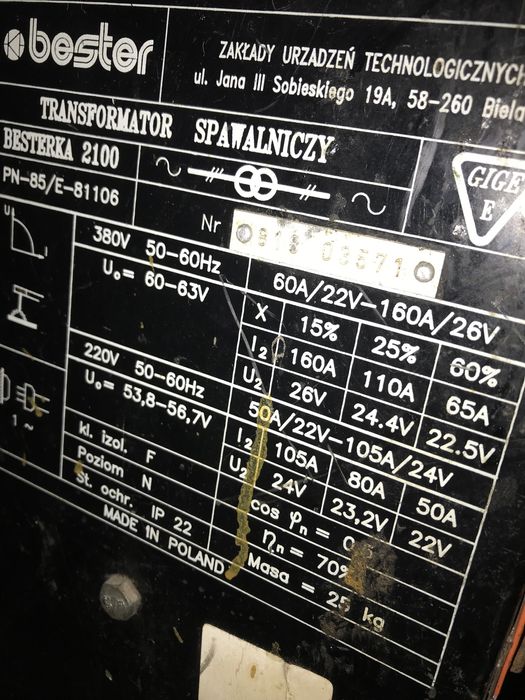 Spawarka bester 2100