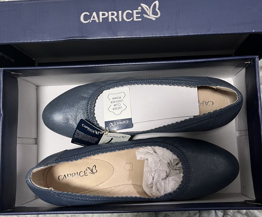 Новые туфли Caprice из натуральной кожи, Германия, 38