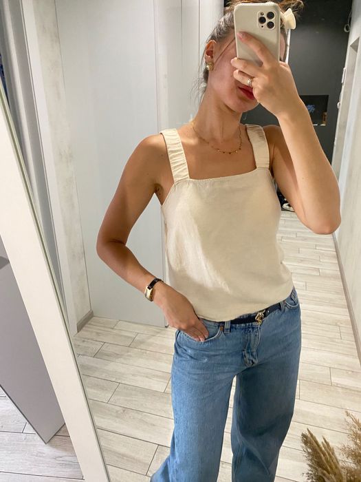 Льняна майка , топ