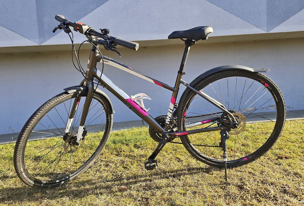 Damski Rower Crossowy White SC Comp FF W, Shimano Deore, Hydraulika