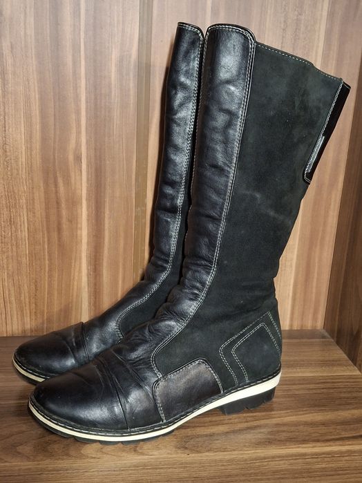 Зимові чоботи, натуральна шкіра, натуральна замша, 38р