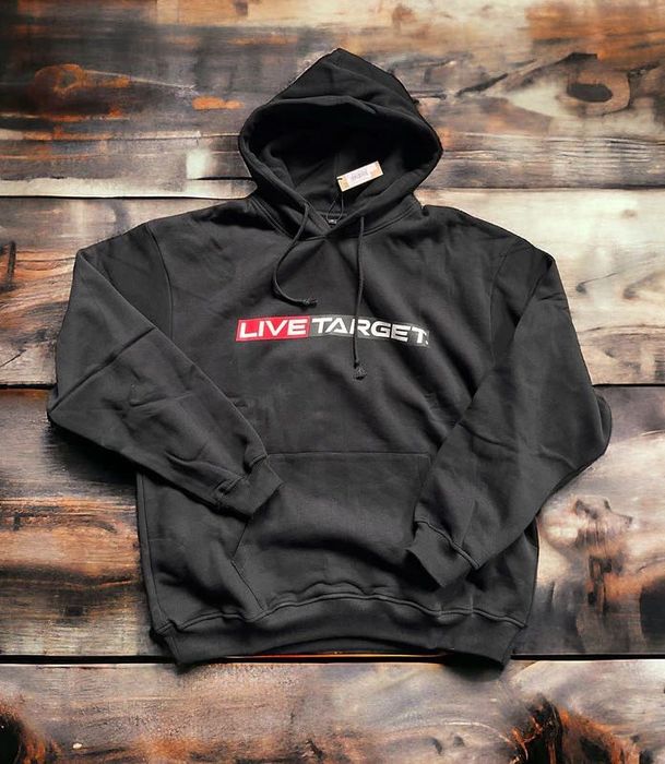Bluza wędkarska, czarna bluza z kapturem LiveTarget, nowa, XL