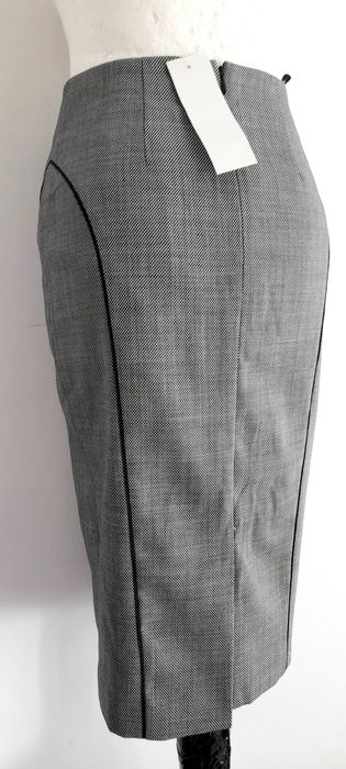 NOWA Wełniana długa midi spódnica wełna jesień zima 36 s 34 xs święta