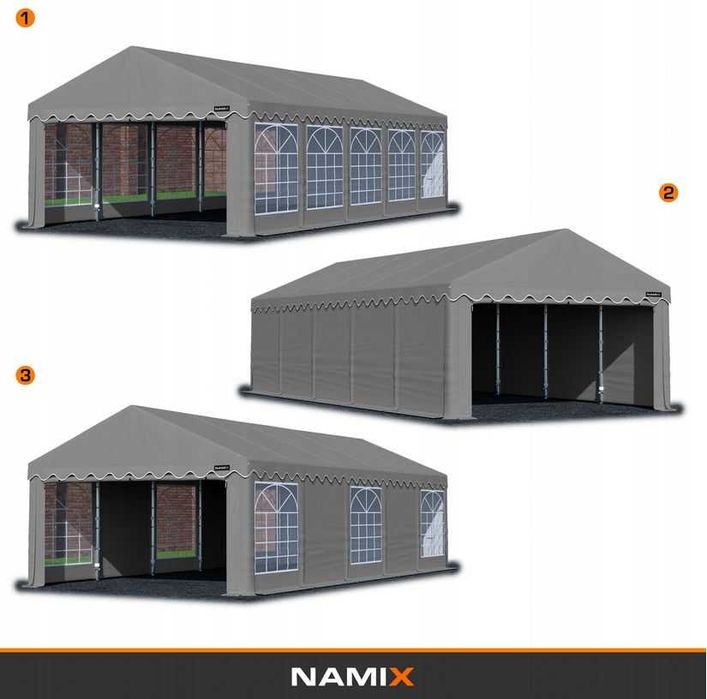 Namiot COMFORT 6x8m PRZEMYSŁOWY magazynowa garaż PVC 560g