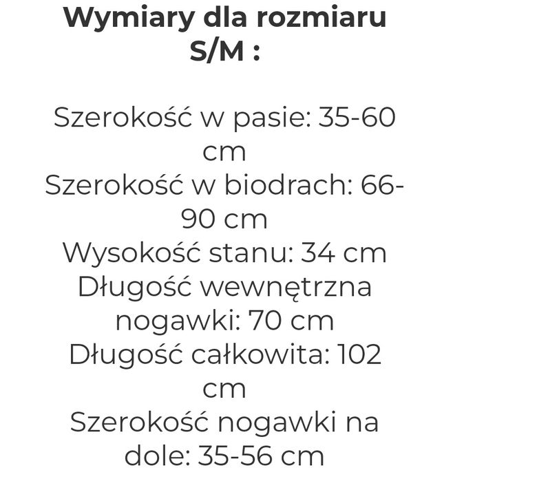 Spodnie z szerokimi plisowanymi nogawkami s/m