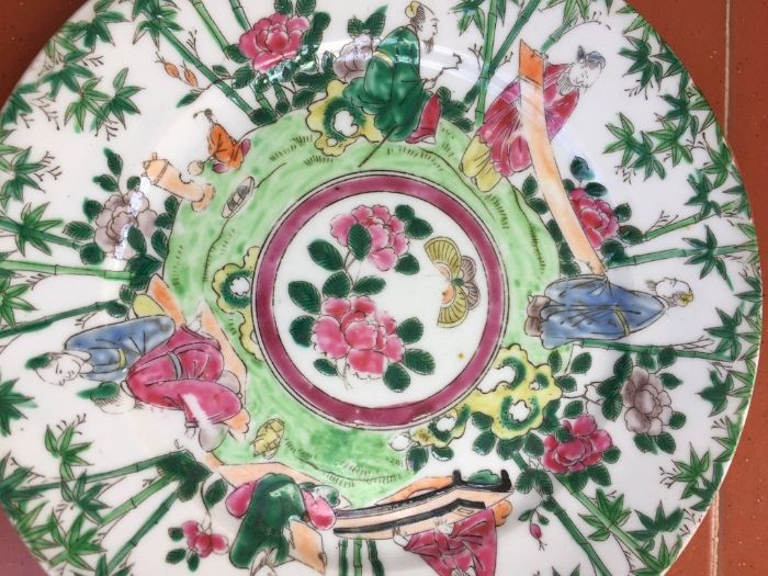 Companhia das Indias -- Par pratos Japão -- Familia Rosa