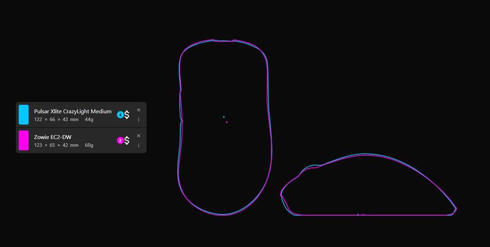 Pulsar Xlite Crazylight Medium White 44г 8K Игровая беспроводная мышь