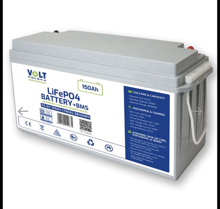 Акумулятор Volt Polska LiFePO4 12.8 V 150 Ah (150A) + BMS