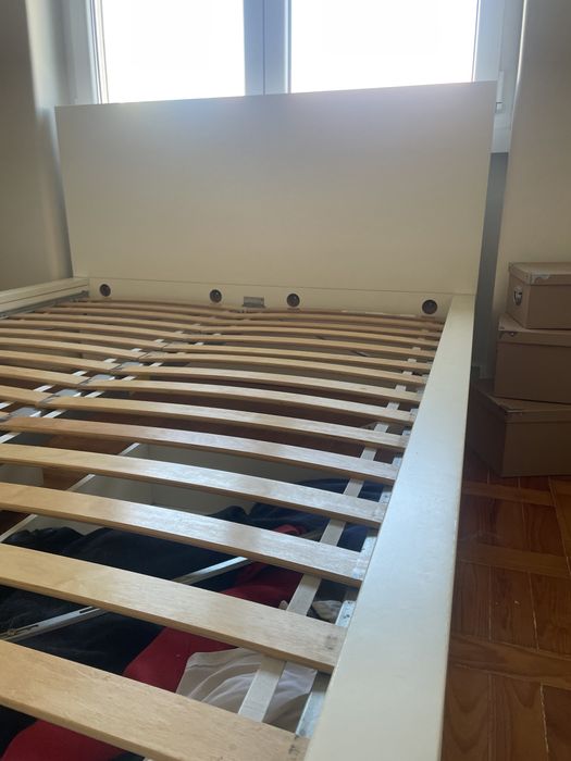Cama + Estrado + 2 Gavetas de Arrumação IKEA