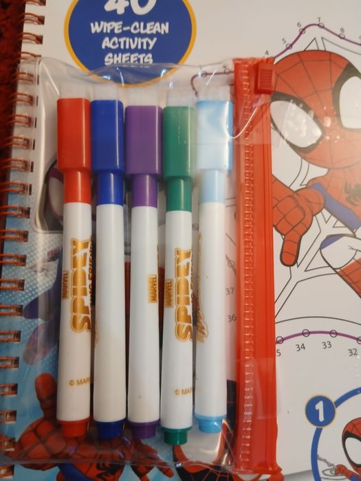 Livro de Atividades Apagável Spidey Marvel (40 pág.)