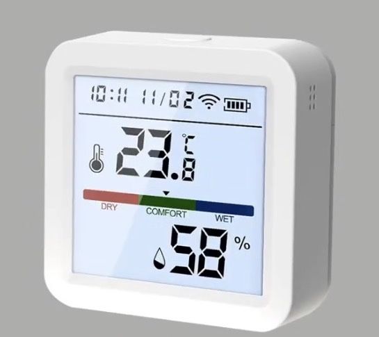 Бездротовий датчик температури та вологості WiFi (Tuya, Smart Life)