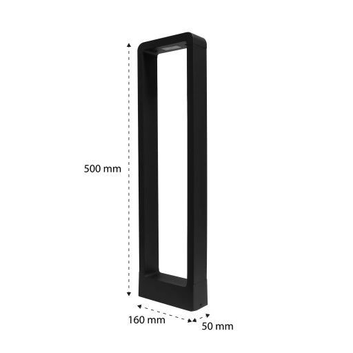 lampa led ogrodowa 50cm zewnętrzna słupek stojąca led