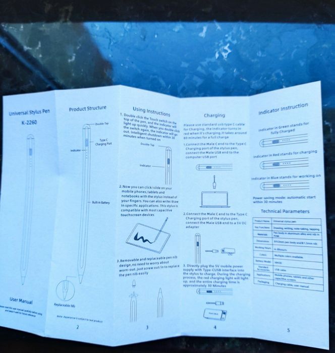 Продам стілус +2 наконечника для планшетів активний, ємнісний, універ