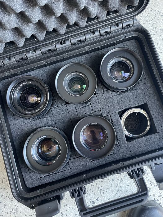 Kit Canon FD e acessórios