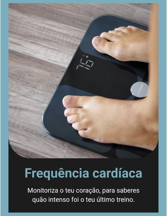 Balança fitness com monitor cardiaco
