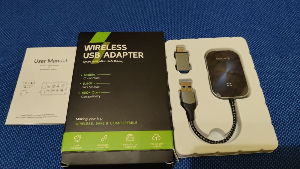 Bezprzewodowy adapter USB dla Apple carplay i Android auto