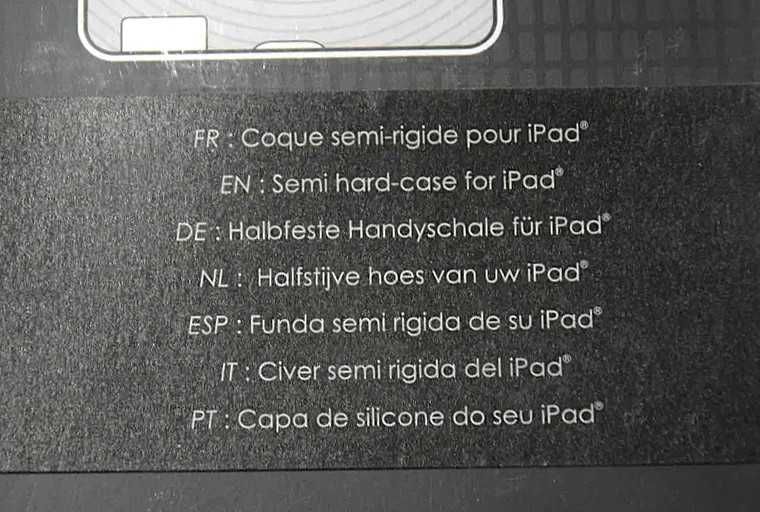Przezroczysta osłona silikonowa, etui do iPad 2 ,wzór-kręgi. Modelabs.