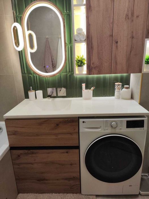 Умивальники у ванну кімнату, тумби і дзеркала з підсвіткою