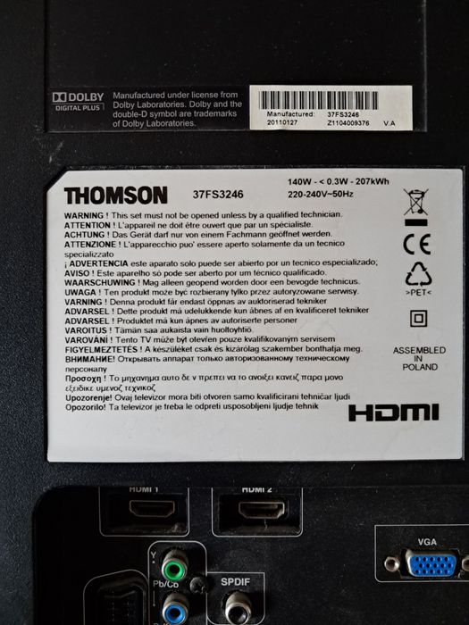 Телевізор THOMSON 37"