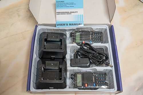2 Walkie talkies Baofeng UV5R 8 watts! Novo na caixa