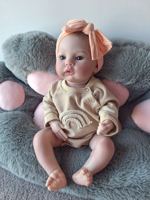 Lalka jak żywe dziecko reborn piękna NOWA duża 48 cm ubrana jak na zdj