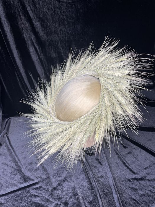 Корона на голову обруч вінок віночок з колосками пшениці колосків