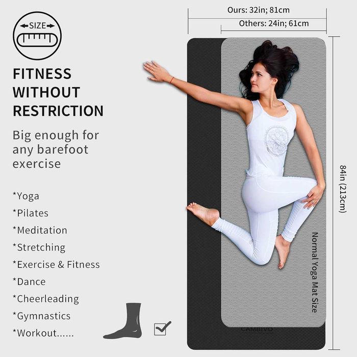 Mata Do Ćwiczeń Cambivo 213 cm x81 cm