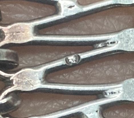 Bransoletka srebrna stara prl