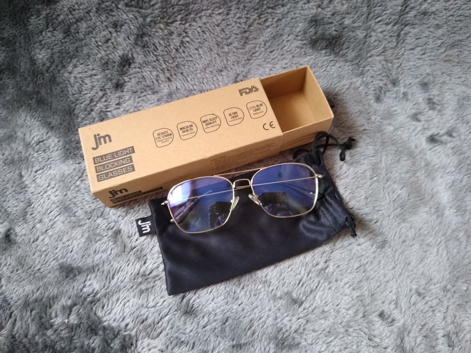 Okulary komputerowe  blokujące światło niebieskie JM